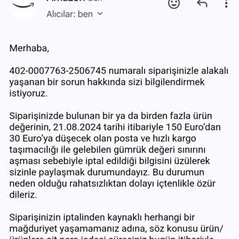 Amazonun Gümrük Yasası Çıktıktan Sonra Satışa Devam Etmesi