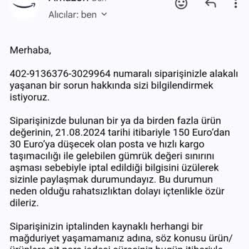Amazonun Gümrük Yasası Çıktıktan Sonra Satışa Devam Etmesi