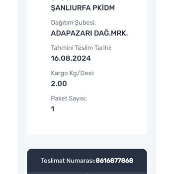 PTT Kargo Adapazarı 4 Gündür Kargoyu Bekletiyor