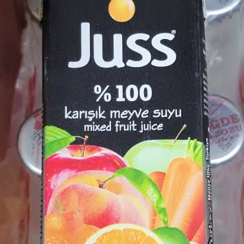 Juss Meyve Suyu'nun Paketinin Üstündeki Yanıltıcı İçerik