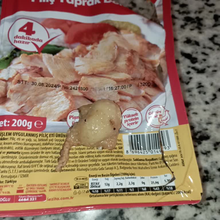 Lezita Çiğ Tavuk Parçası İle İlgili Şikayet