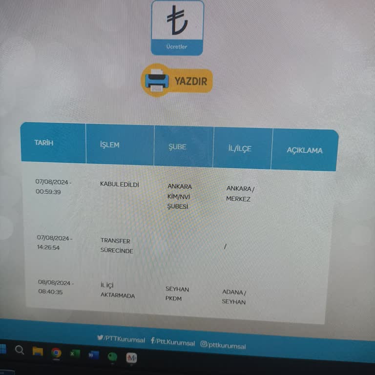 PTT Kargo Kargo Süreçlerinde Sıkıntı Var
