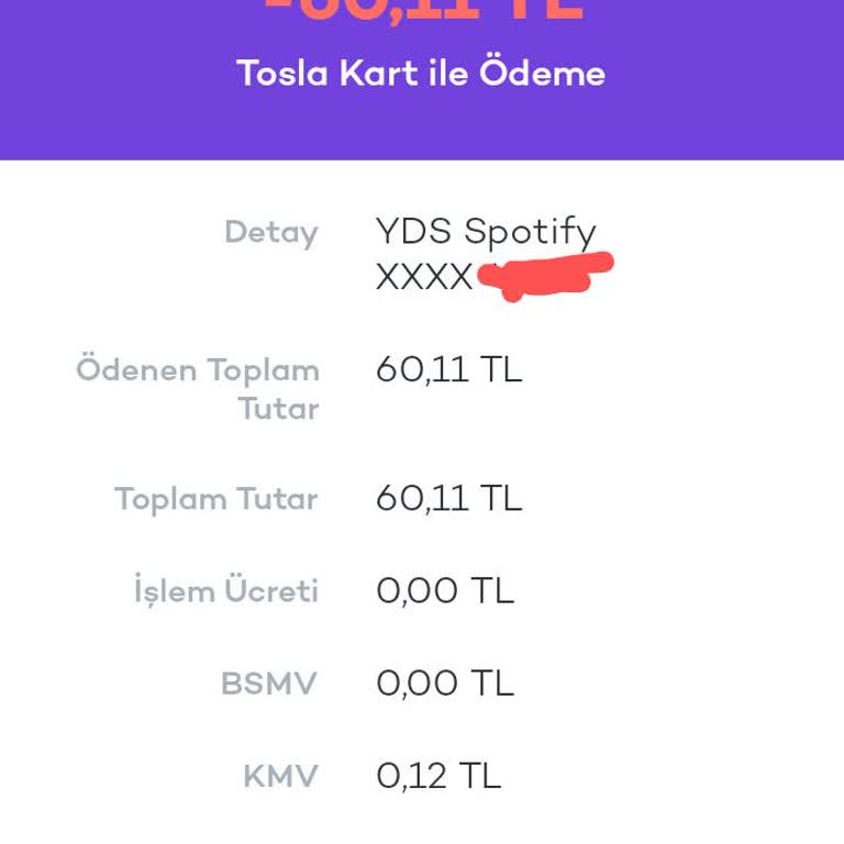 Tosla Akbank YDS Spotify Habersiz Para Çekimi