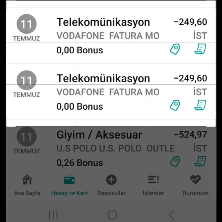 Garanti Bankası İki Kere Ödenen Fatura