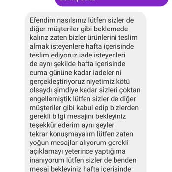 Ravza Şekerlemecim (ravzasekerlemecim) Çikolata Siparişi Gecikmesi Ve İletişim Sorunları