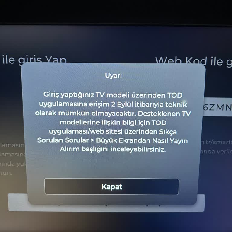 Beko Tod TV Giriş Yapmıyor Güncelleme Yapmıyor