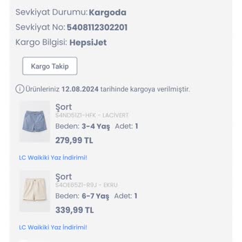 Hepsijet Teslim Edilemeyen Kargo