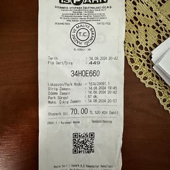 Tiktak Otopark Parası İade Sorunu