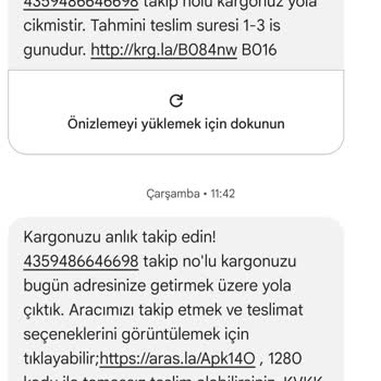 Aras Kargo Plevne Şubesi Kargo Teslimat Sorunu