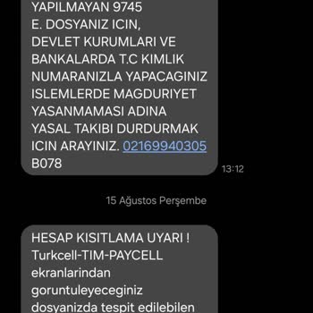 Reel Alacak Sürekli Gelen SMS'ler Ve İlgisiz Yetkililerden Şikayetçiyim