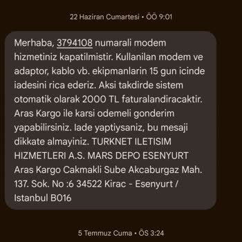 TurkNet Birden Bire 2000 TL Fatura Kesti!