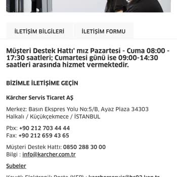 Karcher Müşteri Memnuniyetsizliği J