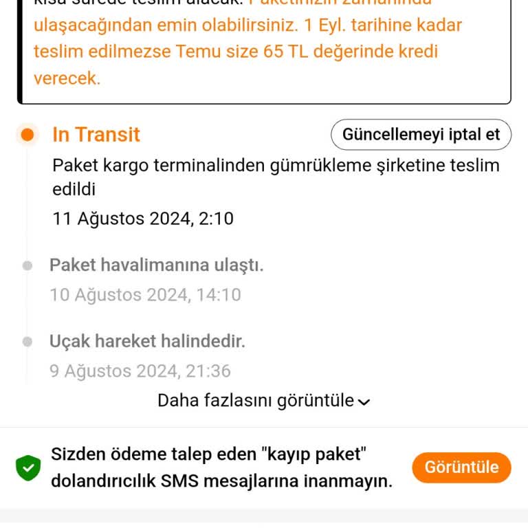 MNG Kargo Temu Alışverişinde Gümrükten Kargoyu Almıyor