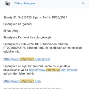 Sefamerve İadesi Yapılmadı. İademin Yatırılmasını İstiyorum