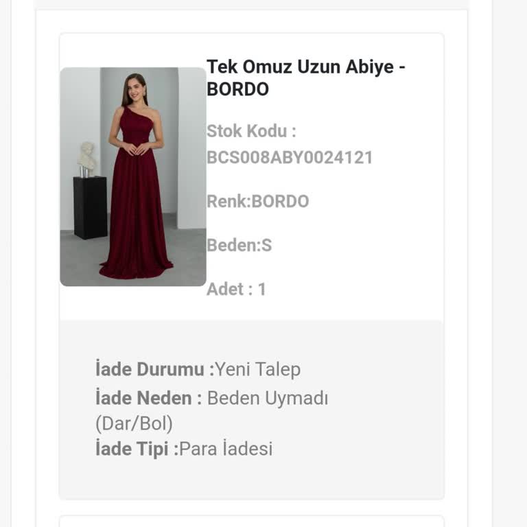 Deniz Butik Para İade Problemi