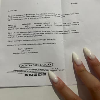 Madame Coco Garantili Olan Ürünü Kabul Etmediler