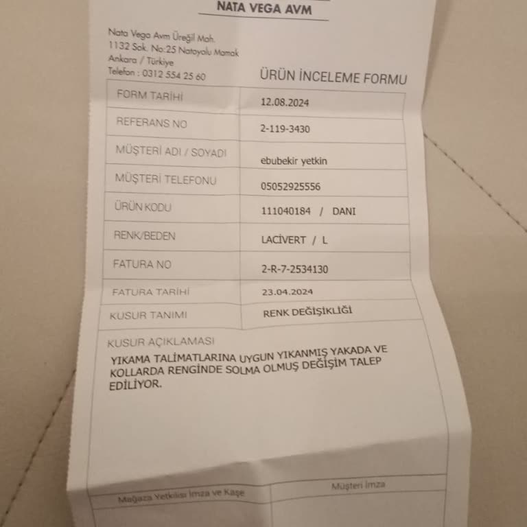 Lufian Haklı Değişim Talebimi Reddetti.