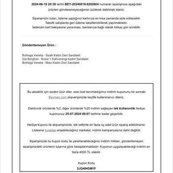 Beymen. Com Aldığım Ürünler Gelmedi, Hepsi Mi Stok Hatası?