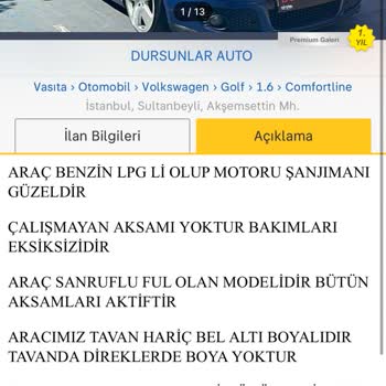 Sahibinden Den Aldığım Araç