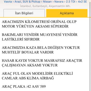 Sahibinden Den Aldığım Araç