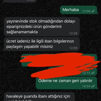 İsem Kitap Siparişim 1 Ay Oldu Gelmedi Ücret İade Edilmedi