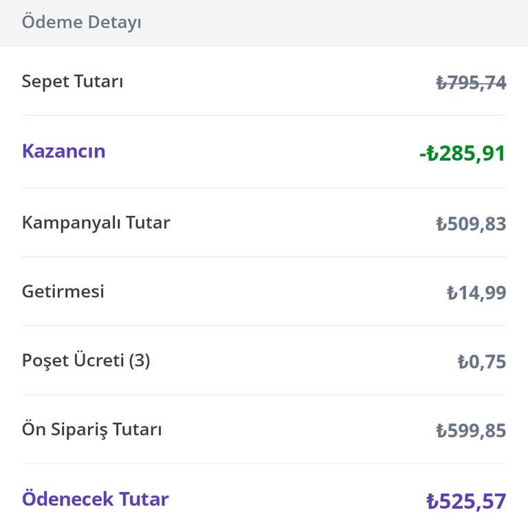 Getir De Çekilen Fazla Tl İadesi