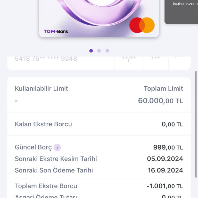 Hadi - TOMBANK Hadi101 Kredi Kartını Kafalarına Göre Kapatıyorlar