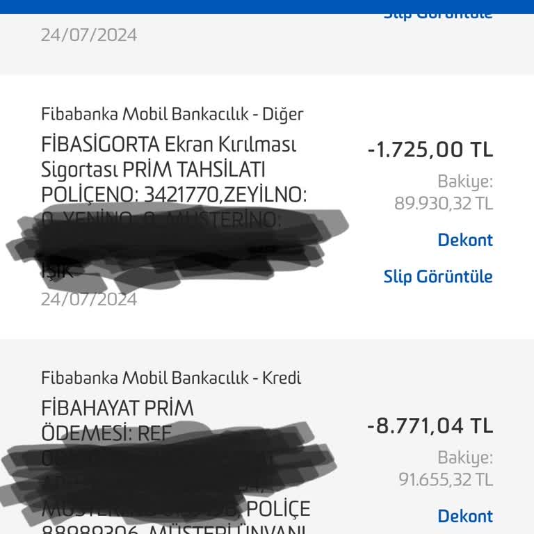 Fibabanka Sigorta Ücreti Kesilmesi