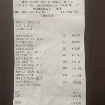Tedi - Defolu Ürün Hk.