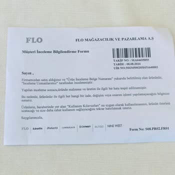 FLO Ayakkabı Ayakkabı Kullanımı Sonucu Topuk Yaralanması Şikayeti