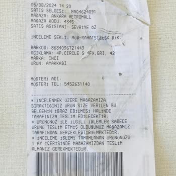 FLO Ayakkabı Ayakkabı Kullanımı Sonucu Topuk Yaralanması Şikayeti