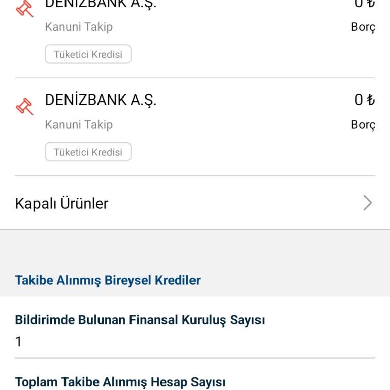 Denizbank Kredi Kartından Kalan Borç Gözükmemesi