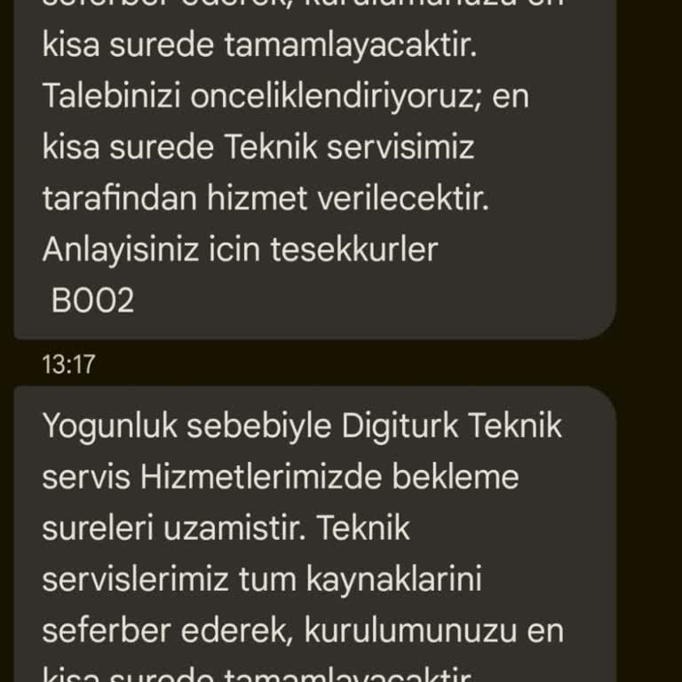 Digiturk Müşteri Temsilcisine Ulaşamama Sorunu
