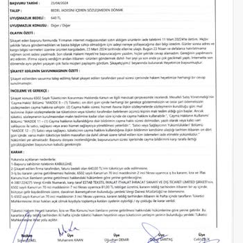 Qafiye Prive Ücret İadesini Yapmıyor