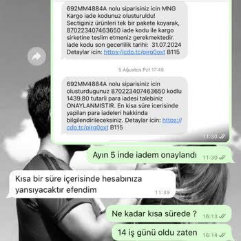 Elif Özbey Butik İade Edilmeyen Ücret Ve Devam Eden Taksitler