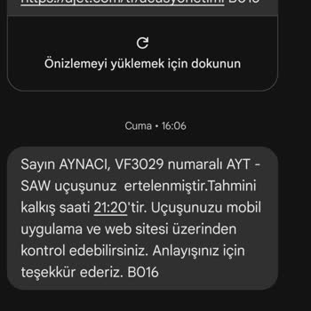 Ajet Uçuşlarımızı İptal Ederek Bizi Mağdur Etti