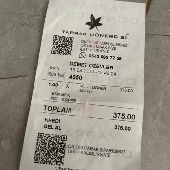 Yaprak Dönercisi Yaprak Döner Siparişe Önem Vermiyor