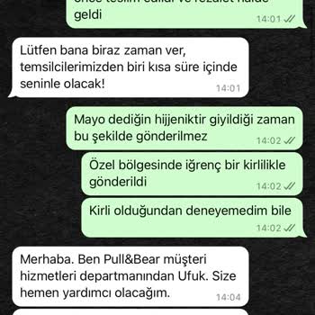 Pull and Bear Pull And Beardan Aldığım Mayo Hijyen Bandı Olmadan Pis Gönderildi!