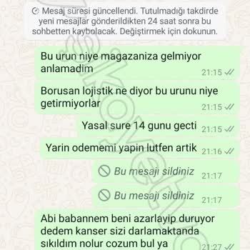 TürkoğluAvm İade Sürecinde Yaşanan Gecikme