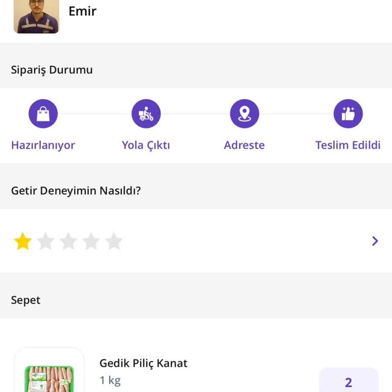 Getir Siparişteki Bozuk Tavuk İçin İade Vermiyor