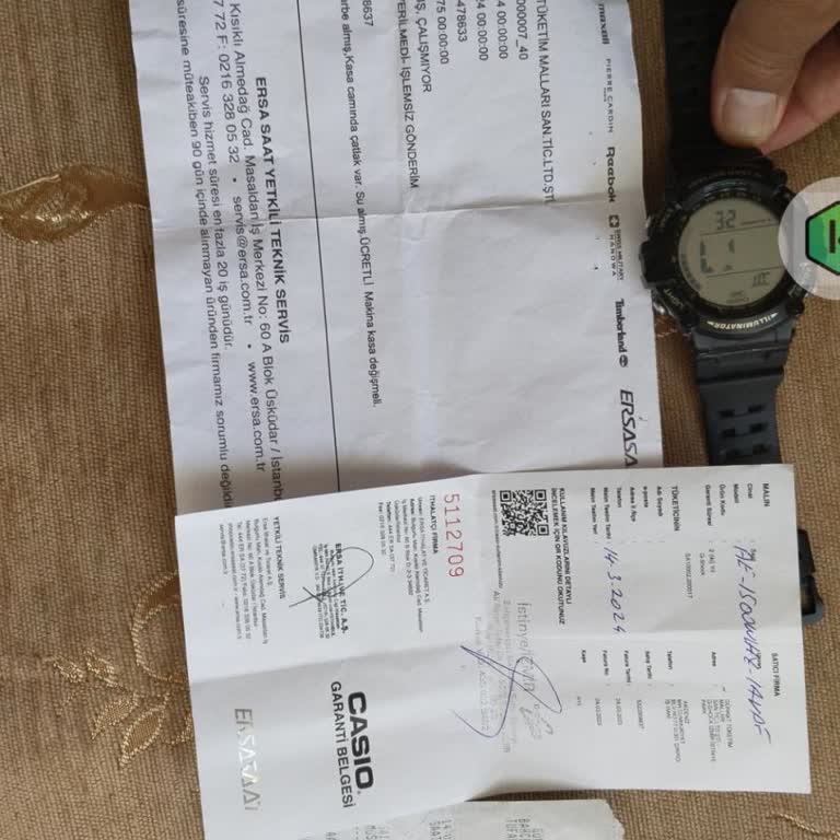 Günkut Saat Casio G-Shock Saat Su Geçirdi Arızalandı Yüksek Tamir Ücreti İstendi.