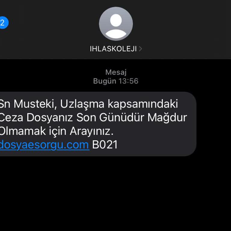 İhlas Koleji Adını Kullanarak Mesajı Ve Link Gönderiyorlar, Tıklamayın