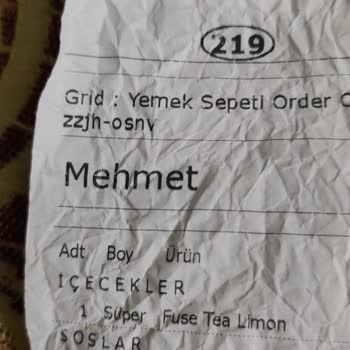 Yemek Sepeti'nden Verilen Sipariş Çok Geç, Farklı Menü Ve Bayat Geldi