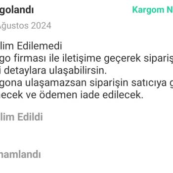 Sürat Kargo Siparişlerimi Getirmedi Ve Kargom Nerede Bilmiyorum