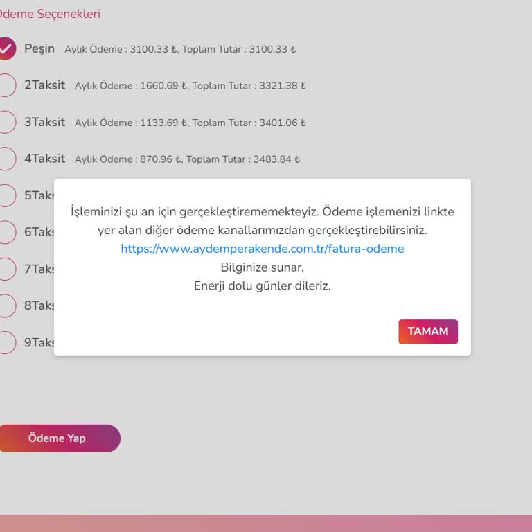 Gediz Elektrik Perakende Online Fatura Ödenmiyor!