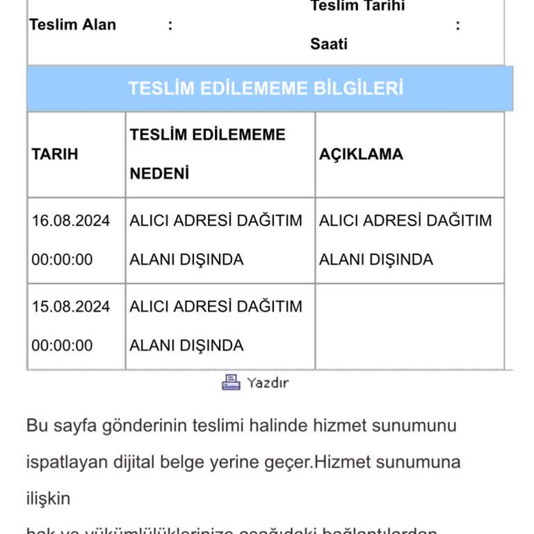 Aras Kargo Kargoları Eve Getirmiyor