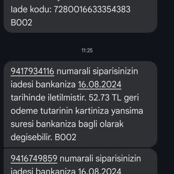 Trendyol İade Sonrası Ücreti Eksik Gönderdiler