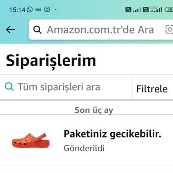 Amazon Sipariş Süreciyle İlgili Şikayet
