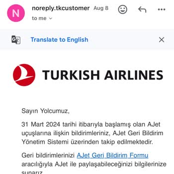 THY Uçuş İptal Bilet İadesi Yapmaması