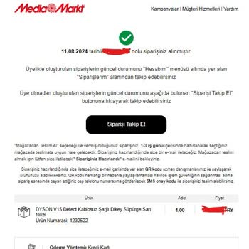 Media Markt Ürün Teslimatı Yanlış Bilgilendirme Ve Firma İlgisizliği Ve Mağduriyet